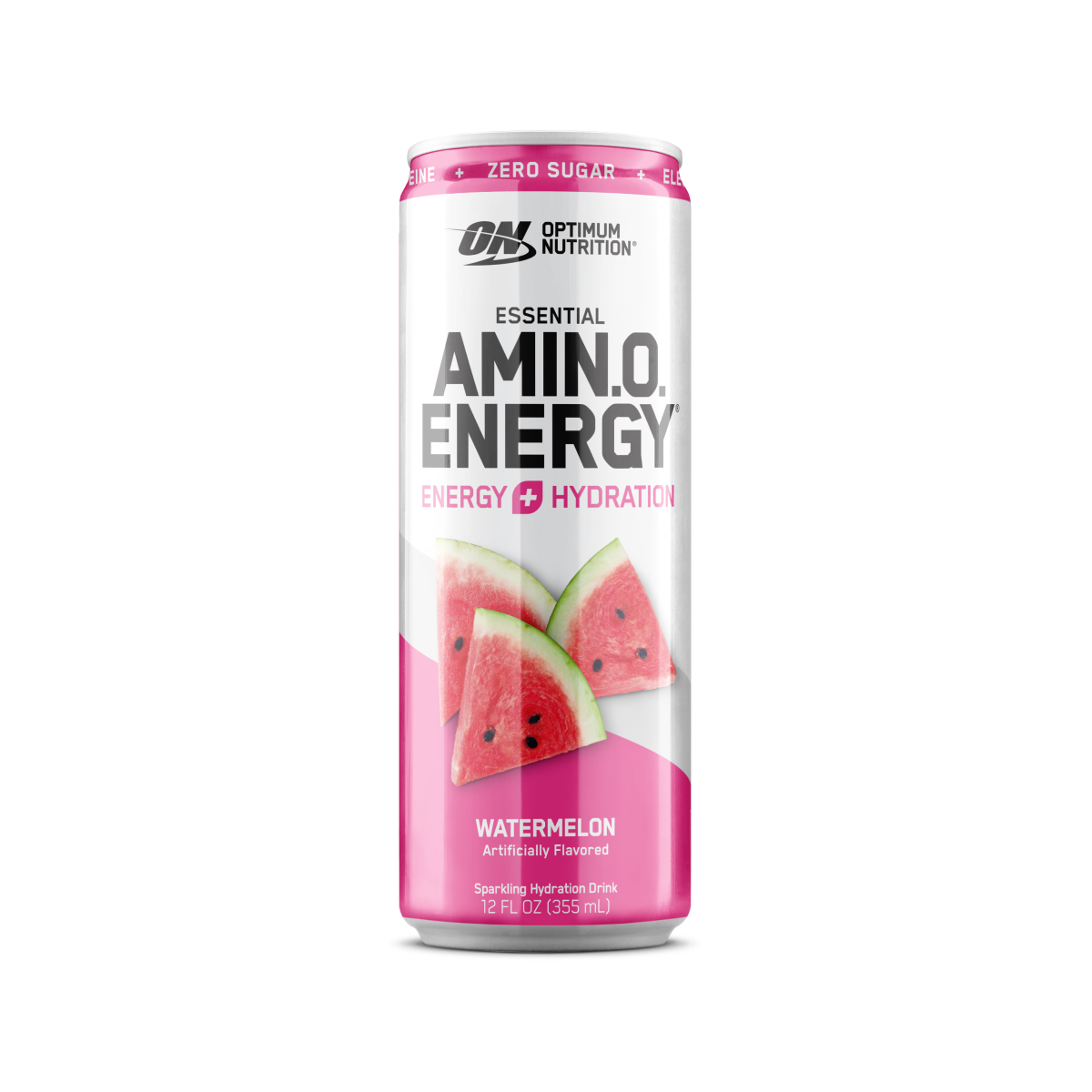 Optimum Nutrition Essential Amino Energy drink can, Variety Pack (Grape Blueberry - Lemonade Mango - Pineapple Limade - Juicy Strawberry), 12 fl oz