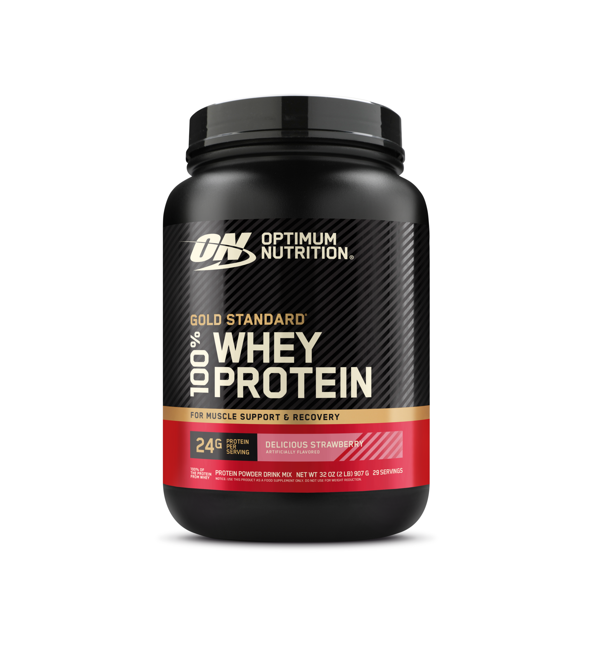 Optimum Nutrition Gold Standard 100% Whey Protein, 5 lb container, French Vanilla Creme flavor, for muscle support and recovery