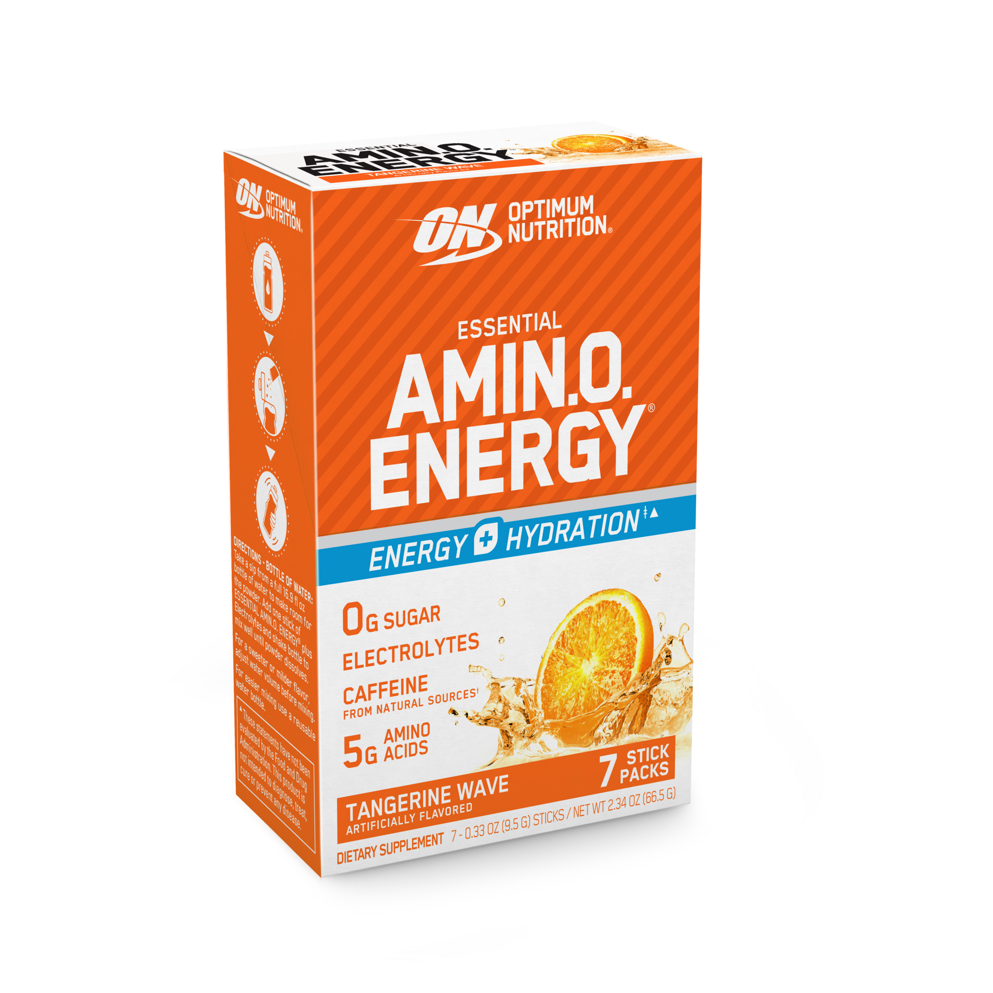 Optimum Nutrition Essential Amino Energy, Watermelon flavor, 7 stick packs, energy and hydration supplement