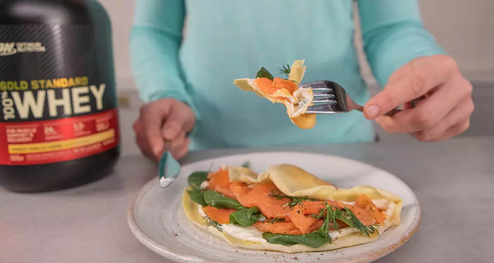 Protein Packed Smoked Salmon Crepes
